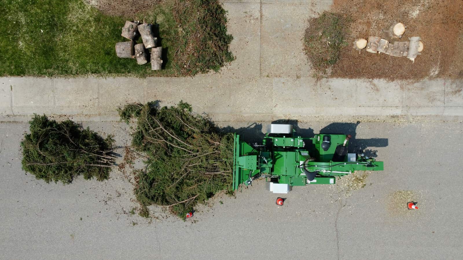 Stump grinding service